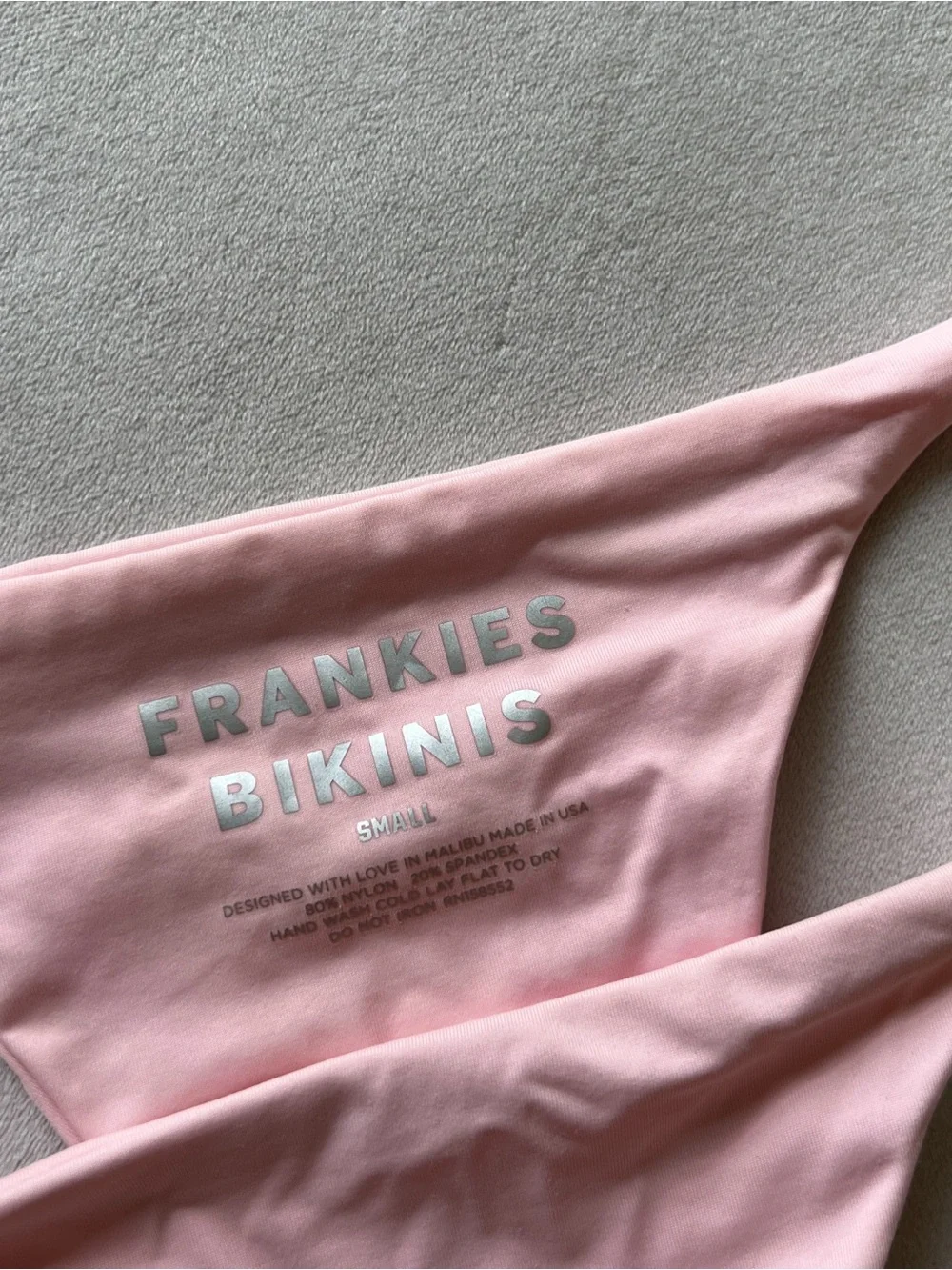 Frankie's Bikinis Pastel Pink Ruffled Bikini Bottom - Small